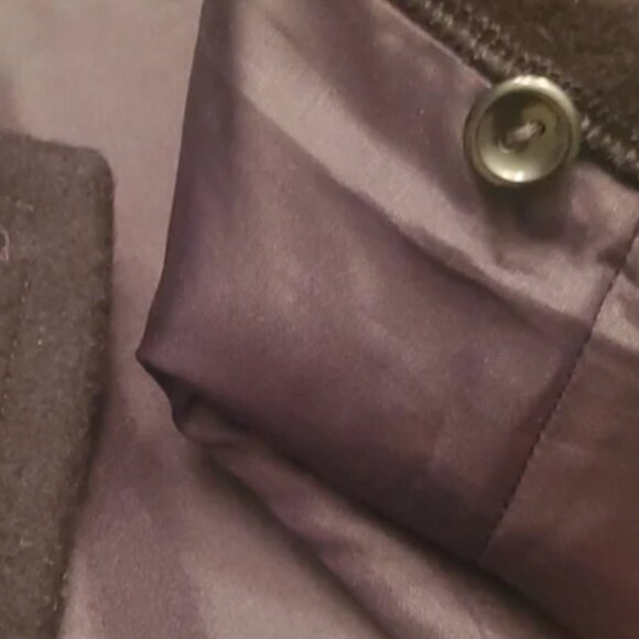 Black Wool Wrap Skirt Bear Claw Applique by Karl Harris STO:LO First Nation L-XL - Picture 7 of 10